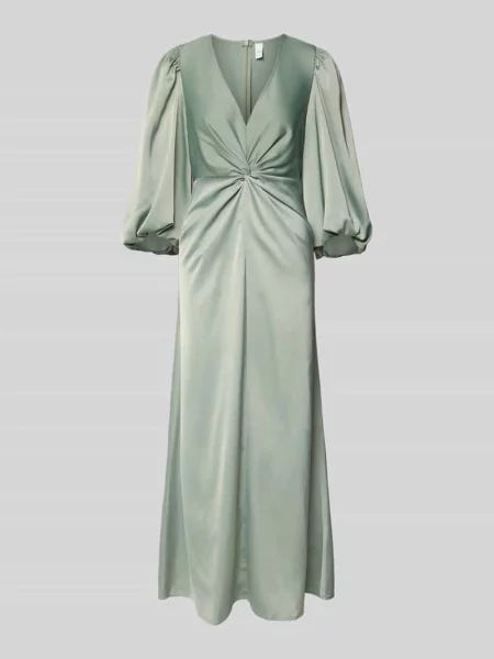 Sukienka maxi z rękawami balonowymi model THEA' Y.a.s zielona