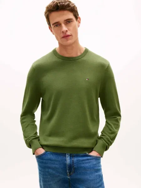 Tommy Hilfiger Pulover ESSENTIAL verde