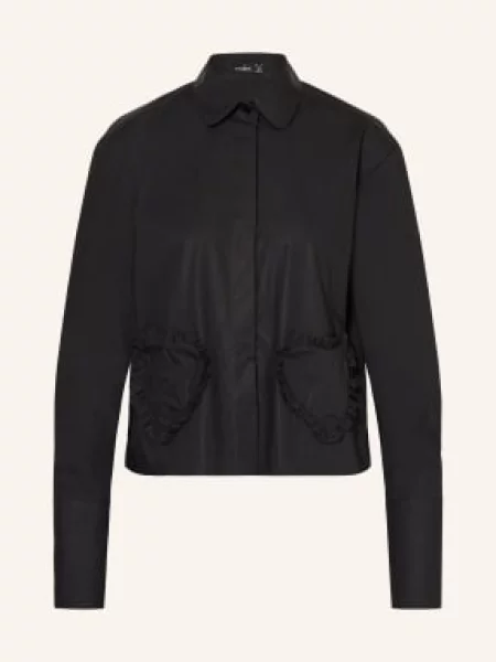 Van Laack Bluzka Koszulowa Vl-Poncys-Pv schwarz czarna