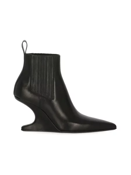 Botki Rick Owens skórzane czarne