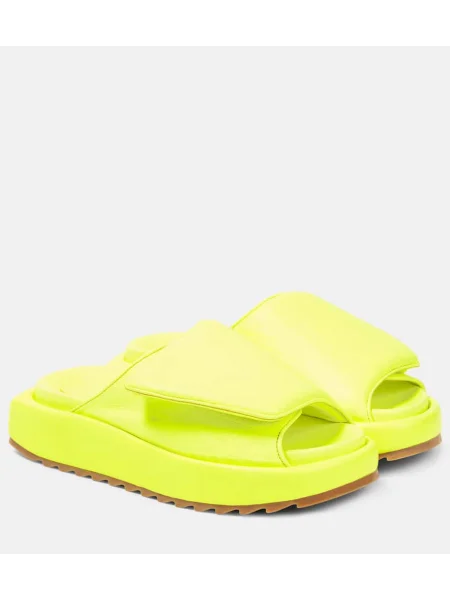 Sandale Gia Borghini din piele galben