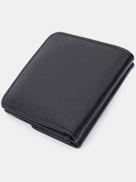 ST Leather Accessories Гаманець Шкіра чорний