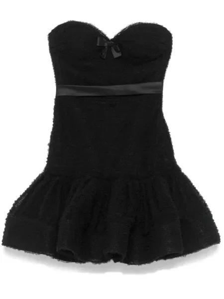 Mała sukienka mini Viktor & Rolf tiulowa garniturowa czarna