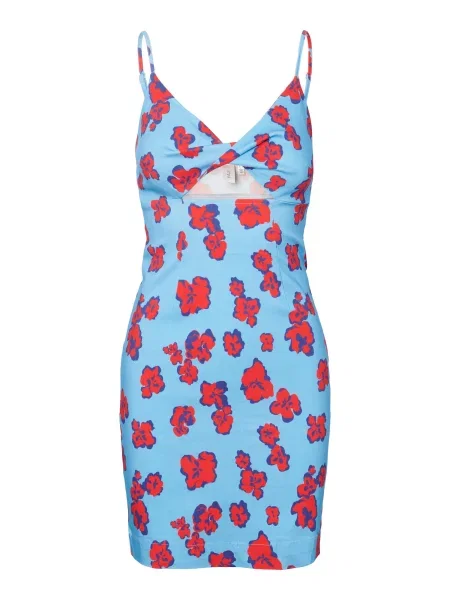 YAS Rochie NELLIE bleumarin / albastru deschis roșu