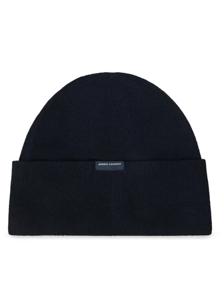 Textilní doplňky EAX BEANIE HAT modrý