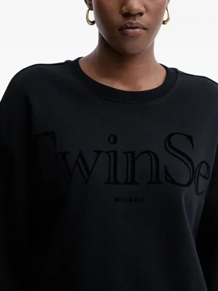 Hanorac Twinset cu imagine negru