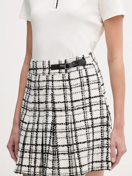 Morgan Fustă ecru / negru alb