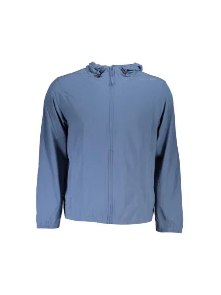Bluza z kapturem Calvin Klein Performance niebieska