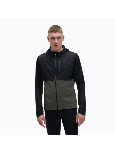 Geacă de alergat pentru bărbați On Running Weather black/shadow negru