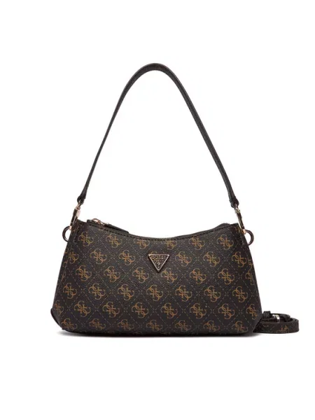 Guess Ročna torba Noelle II Mini rjava