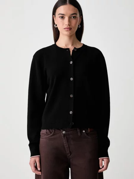 Scotch & Soda kardigán dámsky s viskózou čierna