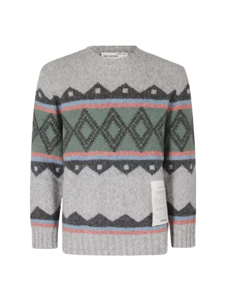 Sweter Ballantyne szary