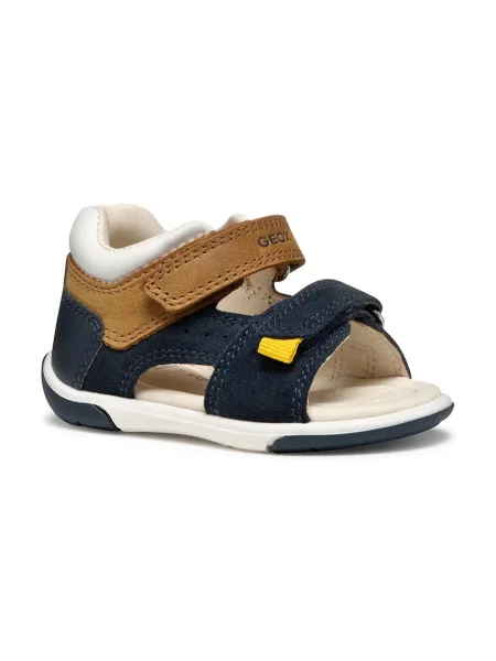 Geox Sandále B Sandal Zapito Tmavomodrá hnedá