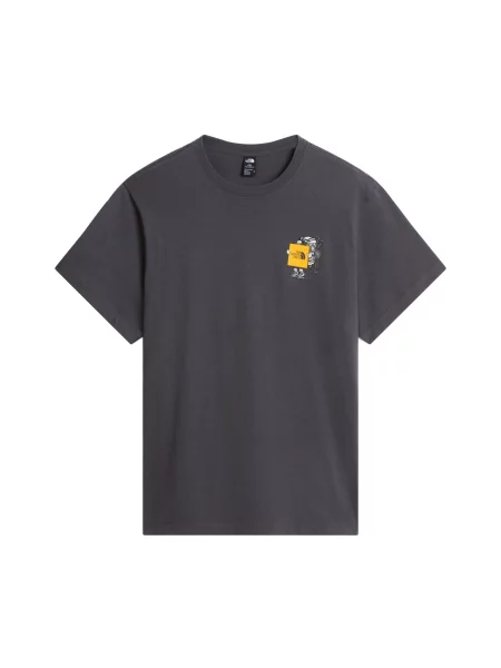 THE NORTH FACE Tricou Gear Up Get Out gri metalic / portocaliu deschis alb
