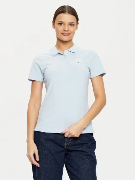 Tommy Hilfiger Tricou polo celest albastru