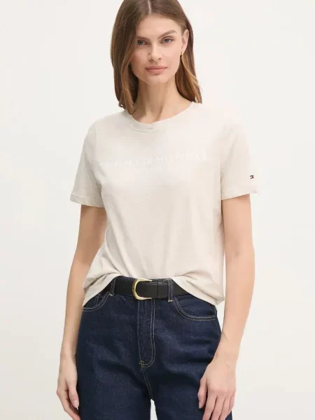 Tommy Hilfiger tričko béžové
