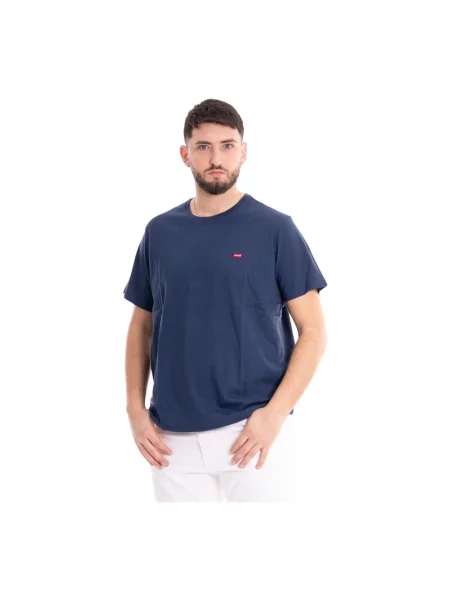T-shirt z wyhaftowanym logo Levi's niebieska