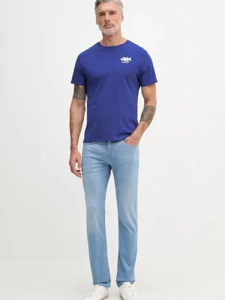 Alpha Industries kratka majica Signature modra