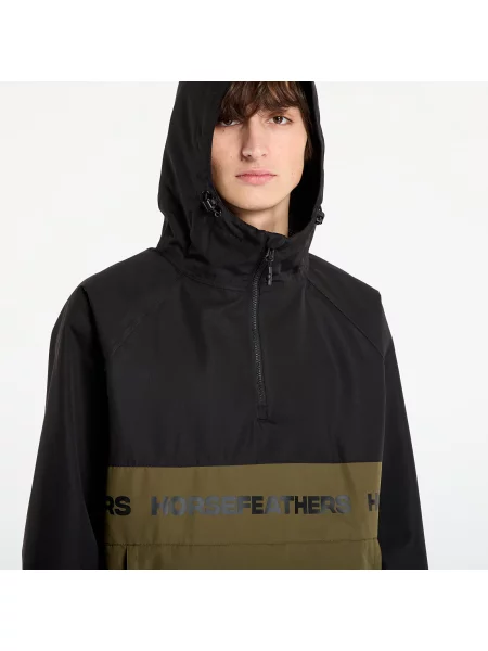 Μπουφάν Horsefeathers Gordie Jacket Black/ Olive Night M μαύρο