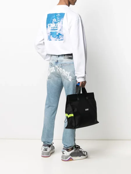 Hanorac Heron Preston cu autograf alb