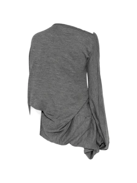 Pulover Junya Watanabe asimetric drapat gri