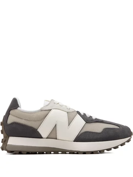 Sneakerși New Balance 327 din piele de căprioară gri