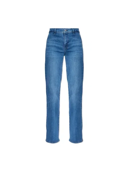 Jeansy straight leg Frame niebieskie