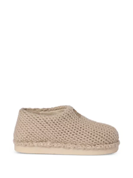 Papuci tip mules Miu Miu tricotate