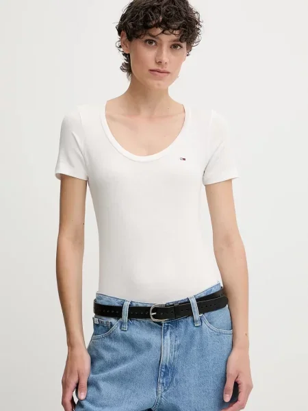Tričko Tommy Jeans bílá