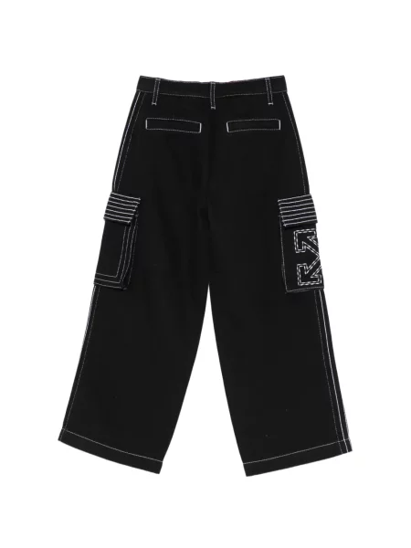 Dětské cargo kalhoty Off-white bílé