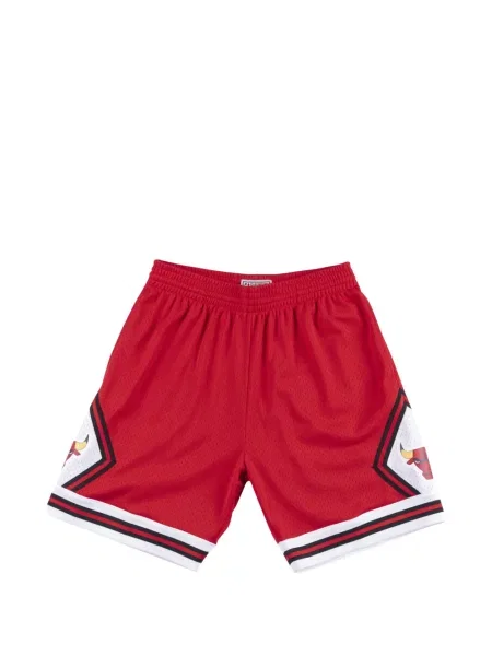Grafic pantaloni scurți Mitchell & Ness cu imagine roșu