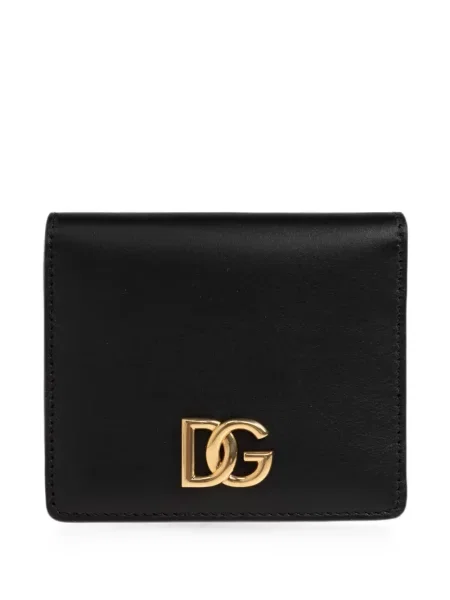 Portofel Dolce & Gabbana din piele cu autograf negru