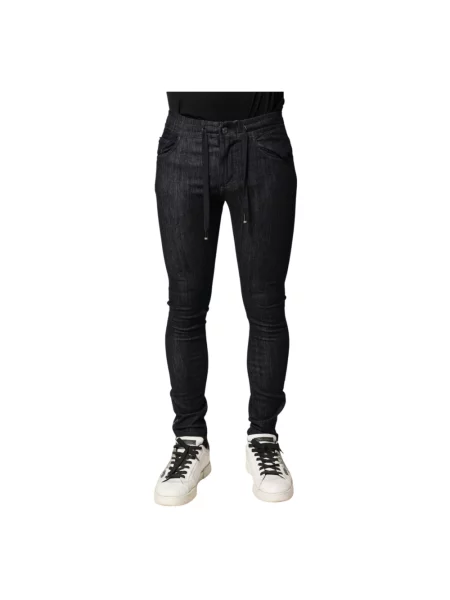 Skinny jeansy skinny Dolce And Gabbana czarne