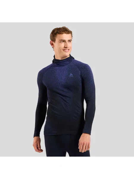 Bielizna termoaktywna z długim rękawem Odlo BL TOP facemask l/s PERFORMANCE fioletowa