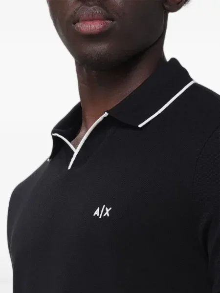 Tricou Armani Exchange cu autograf albastru