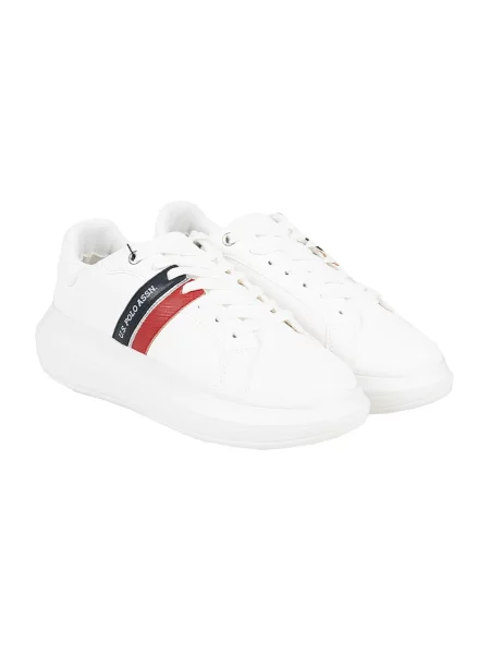 Sneakersy U.s Polo Assn. skórzane białe