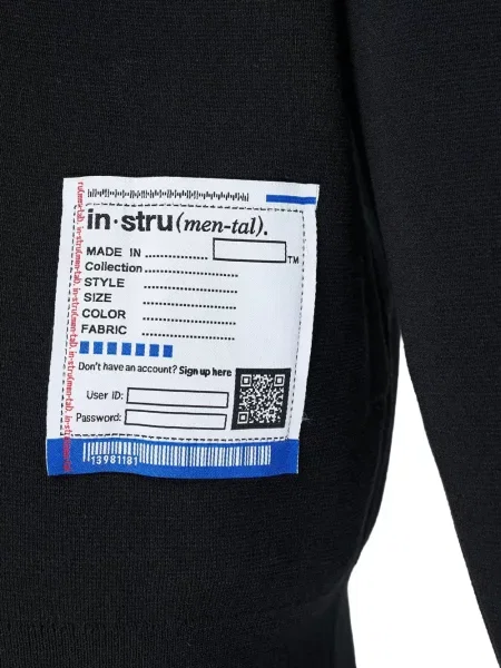 Cardigan Maison Mihara Yasuhiro tricotate negru