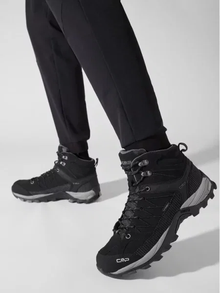 CMP Παπούτσια πεζοπορίας Rigel Mid Trekking Shoes Wp μαύρο