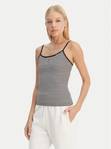 Tommy Jeans топ Essential черен