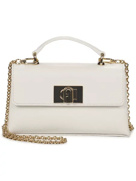 Mini crossbody torbica Furla bež