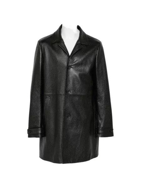 Palton Tagliatore din piele negru