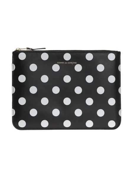 Portfel Comme Des Garcons skórzany czarny