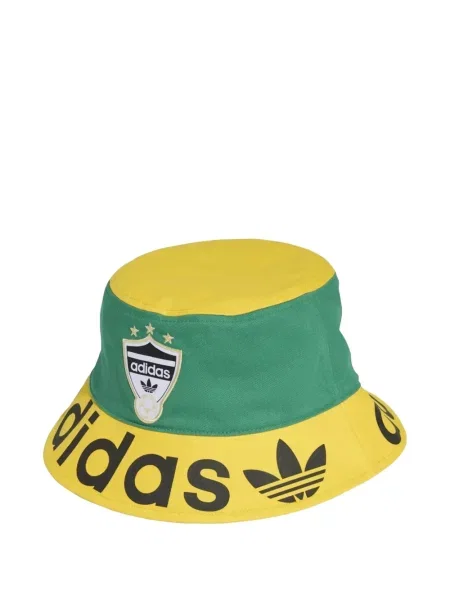 Trčanje hlače Adidas s printom žuta