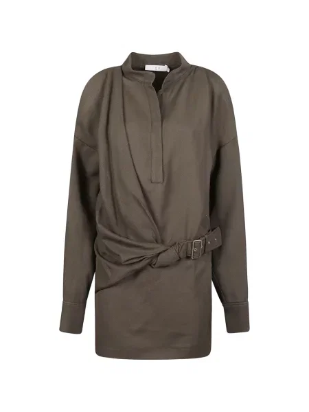 Cu centură rochie Iro drapată verde