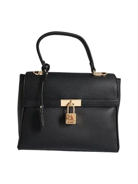 Torba podróżna Fracomina ze skóry ekologicznej czarna