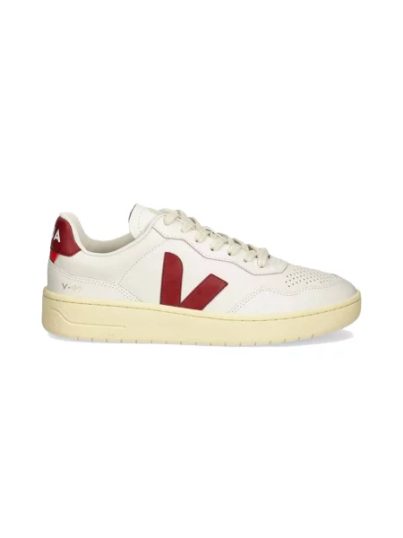 Veja Leather Ext White Marsala Kobiety Buty sportowe Veja Size: 7 biały