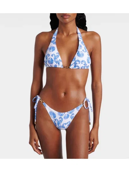 Bikini Melissa Odabash cu imagine albastru