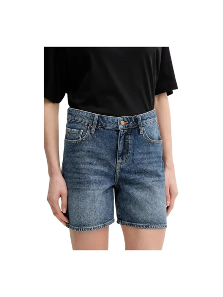 Szorty jeansowe Armani Exchange niebieskie