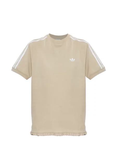 Decupat tricou Adidas cu imagine alergare gri