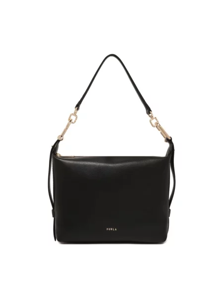 Mała mały torebka skórzana Furla skórzana czarna